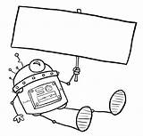 Robot Name Tags Student Door sketch template