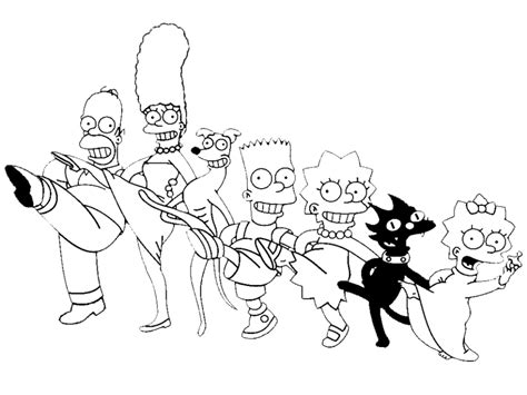 Stampa Disegno Di The Simpsons Da Colorare