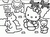 Kitty Hello Coloring Pages Clipart Christmas Library Print sketch template
