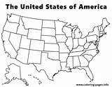 Coloring Usa Map Printable Pages sketch template
