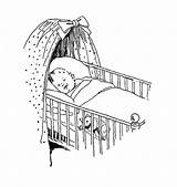 Baby Crib Drawing Cot Sleeping Clipart Sketch Drawings Digital Coloring Stamp Babies Bed Paintingvalley Stamps Digi Teddy Bear Bassinet Webstockreview sketch template
