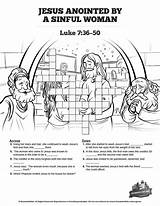 Kids Puzzles Crossword School Sunday Jesus Woman Luke Activities Washes Bible Lesson Feet 36 50 Sinful Anointed Puzzle Printable Sharefaith sketch template