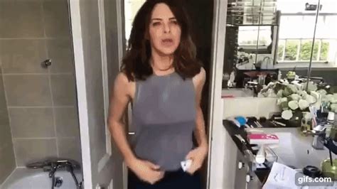 awks trinny woodall flashes her boobs twice in video blog
