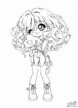 Coloring رسم Anime Cute sketch template
