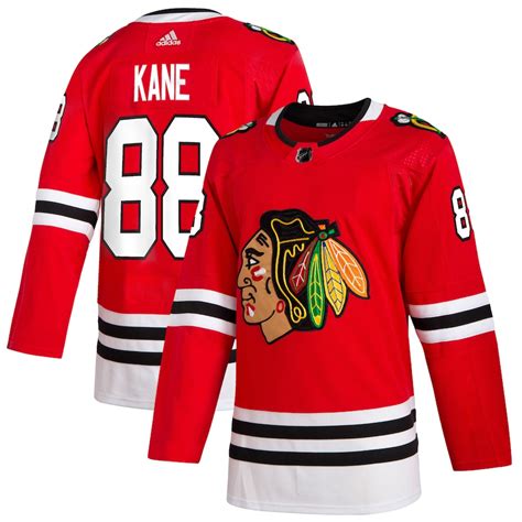 mens chicago blackhawks patrick kane adidas red home authentic player