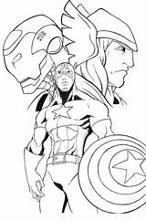 Coloring Avengers Pages Thor Printable Coloring4free Superheroes Hawkeye Getcolorings Getdrawings Avenger sketch template