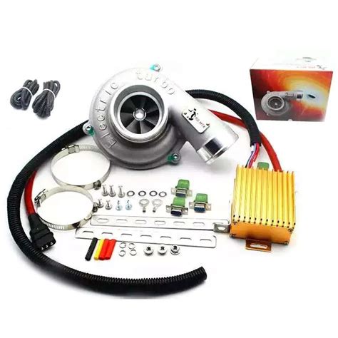 universal electric turbo supercharger kit thrust motorcycle electric turbocharger air filter
