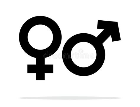 Símbolo De Género En Color Arcoiris Ilustración Aislada Signo De Género