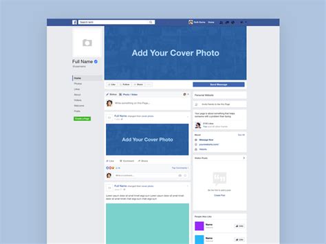 facebook template layout  psd templates