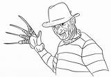 Freddy Krueger Coloring Pages Michael Vs Drawing Myers Printable Jason Hand Color Drawings Para Colorear Dibujos Supercoloring Dibujo Colouring Template sketch template