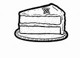 Chocolate Coloring Cake Pages Slice Chip Cookie Netart Clipartmag sketch template