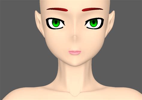 3d Anime Female Base Model With Full Genitals