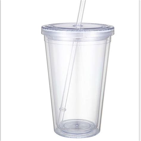 Hot Selling Tumbler Mug Double Plastic Cup With Lid And