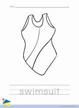 Swimsuit Coloring Worksheet Suit Bathing Worksheets Clothes Template Pages Swimming Sketch Thelearningsite Info Navigation Post sketch template