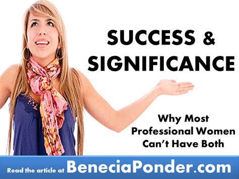 Success And Significance The 1 Reason Most Professional Christian Women