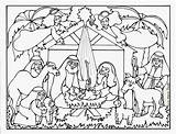 Coloring Pages Nativity Jesus Book Christmas sketch template