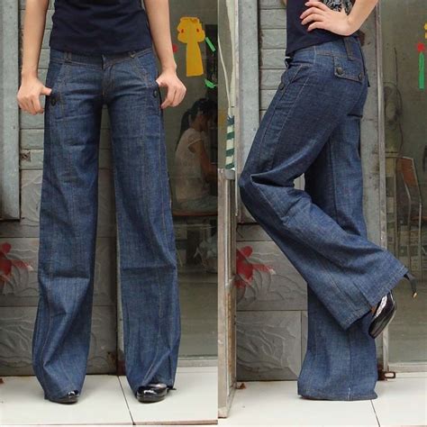 Ym123 Women 2013 Fashion Wide Leg Pants Casual Jeans Female Loose Women