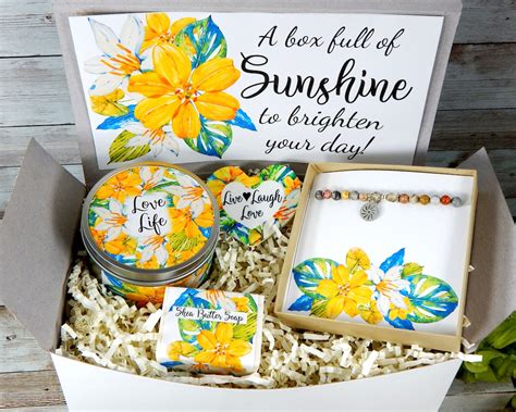 sunshine gift box sunshine care package sending sunshine etsy