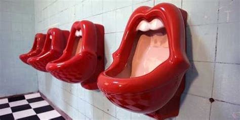 controversial lips urinals just won a major bathroom award business