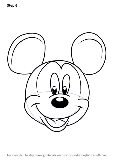 draw mickey mouse face  mickey mouse clubhouse mickey mouse