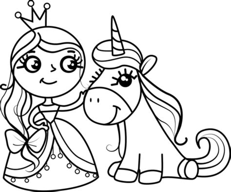 princess  unicorn coloring page  printable coloring pages
