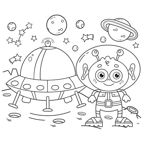 space coloring pages  kids printable