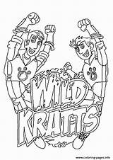 Kratts Wild Coloring Pages Kratt Printable Logo Color Brothers Aviva Print Book Getcolorings Getdrawings Template sketch template