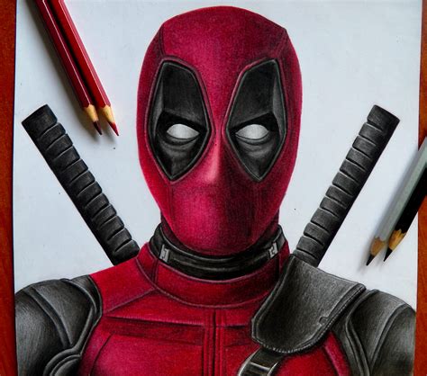 Drawing Deadpool With Faber Castell School Colors Mini Tutorial To