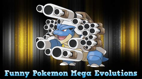 6 funny pokemon mega evolutons youtube
