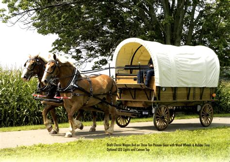 draft classic covered wagon  team fraser school  driving
