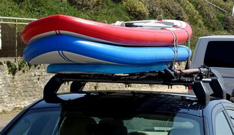 surf paddle boards  car roof rack  stock photo public domain