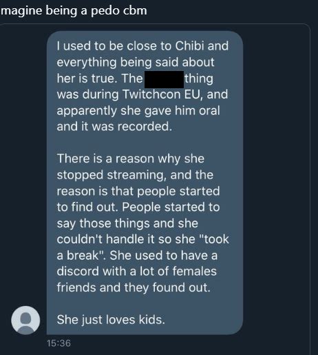 Chibi A 27 Year Old Content Creator Accused Of Having Sex With
