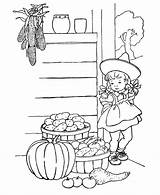 Coloring Pages Thanksgiving Harvest Scenes Sheets Kids Farm Printables Fall Holiday Farming Plentiful Fun Book Color Printable Kid Girl Children sketch template