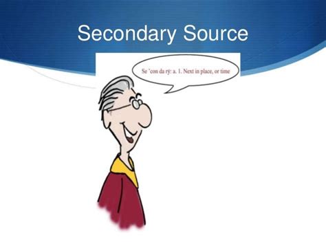 primary  secondary source