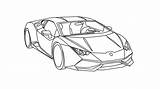 Lamborghini Huracan Lambo Veneno Colouring Trofeo Aventador sketch template