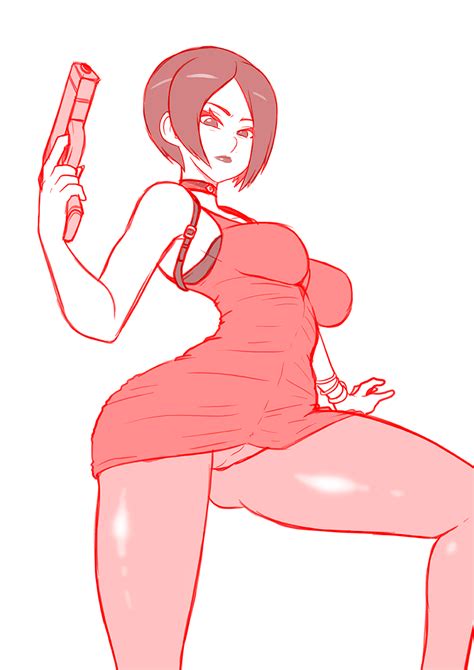 ada wong sketch by witchking00 hentai foundry