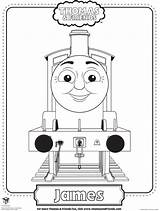 Coloring Train Pages James Thomas Tank Printable Engine Friends Colouring Print Kids Birthday Bad Stripes Case Printables Color Sheets Pdf sketch template