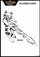 Guardians Guardianes Galaxia Sheet Groot Colorea Colorear Hispanaglobal Colouring sketch template