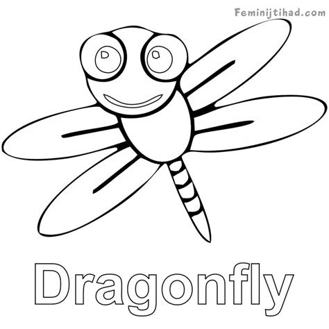 printable dragonfly coloring pages