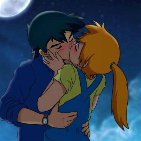 Ash And Misty Kiss Pokémon Amino