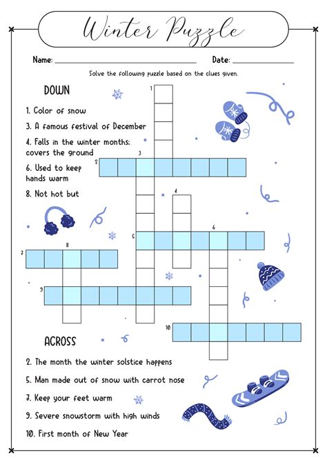 printable winter puzzles