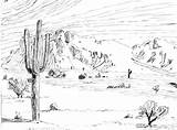 Desert Drawing Landscape Scene Sketch Drawings Sketches Arctic Pencil Coloring Ecosystem Deviantart Draw Pages Artwork Cartoon Lessons Step Paintingvalley Easy sketch template