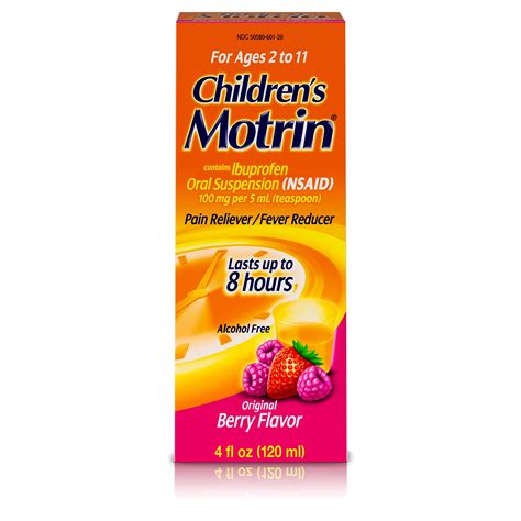 childrens motrin oral suspension ibuprofen pain relief  oz