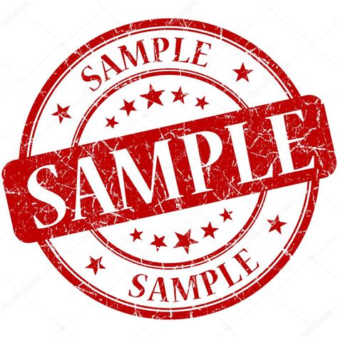 sample grunge red  stamp stock photo  aquirb