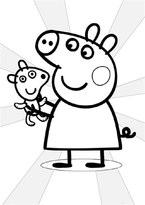 peppa pig coloring pages  print  color  print color craft