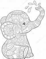 Elefante Mandalas Elefantes Tareitas Melanie Mcmichael sketch template
