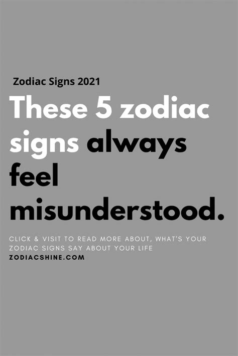 zodiac signs  feel misunderstood zodiac shine
