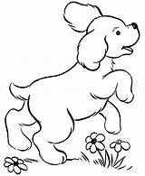 Coloring Dog Running Happy Pet Around sketch template