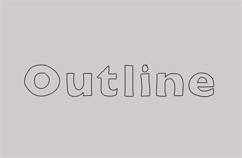 outline font dafont