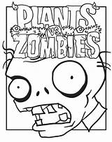 Coloring Pages Zombies Plants Warfare Garden Vs Popular Christmas sketch template